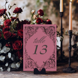 Viktorianisches Bad bis zum Tod Schwarz & Wein Hoc Tischnummer