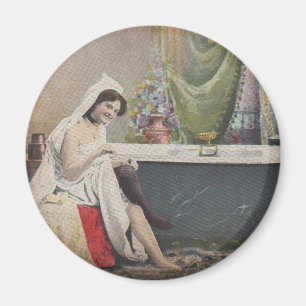 Viktorianisches Badebad Magnet