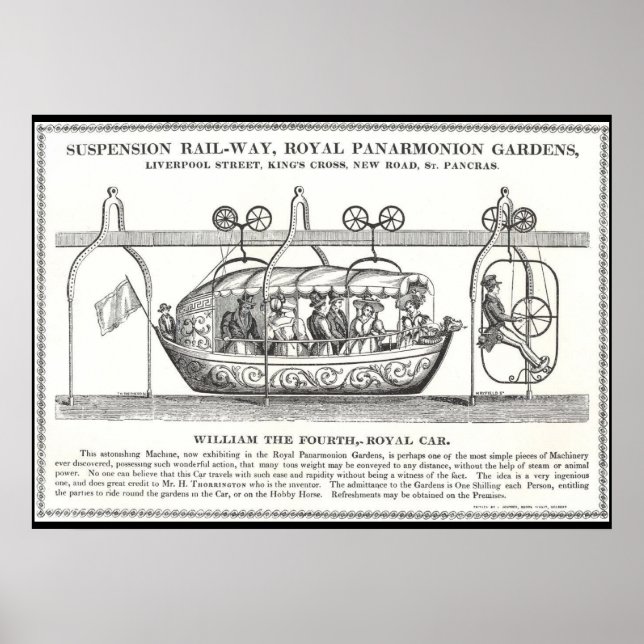 Viktorianisches Bahnhofposter 1830 Poster (Vorne)