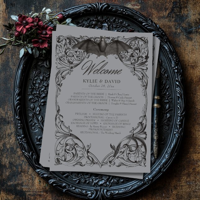 Viktorianisches Bat bis zum Tod Schwarz & Grau Hoc Programm (Von Creator hochgeladen)