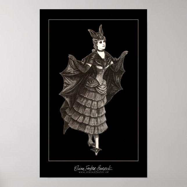 Viktorianisches Bat - Print #2 Poster (Vorne)