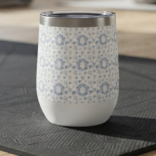 Viktorianisches Blau Toile Wiederholungsmuster