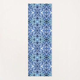Viktorianisches Blaues Muster Yoga Mat Yogamatte