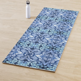Viktorianisches Blaues Muster Yoga Mat Yogamatte