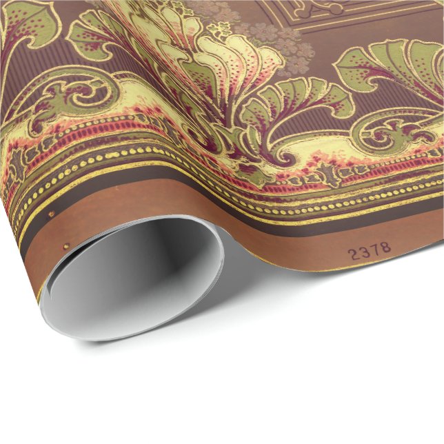 Viktorianisches Blumenfriedel, elegante Blume Juge Geschenkpapier (Rolleneckpunkt)