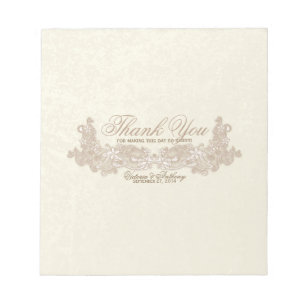Viktorianisches Blumenmuster Design Candy Bar Wrap Notizblock