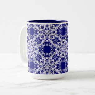 viktorianisches Blumenmuster Zweifarbige Tasse