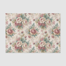 Viktorianisches botanisches Chintz-Englisch-Rosenm