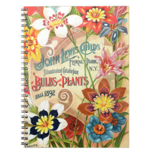 Viktorianisches botanisches Sparaxblatt Notizblock