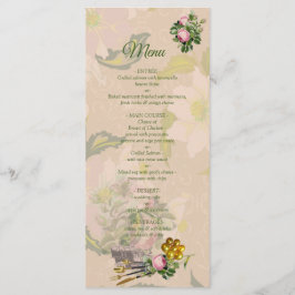 Viktorianisches Bush Garden Menü Menükarte