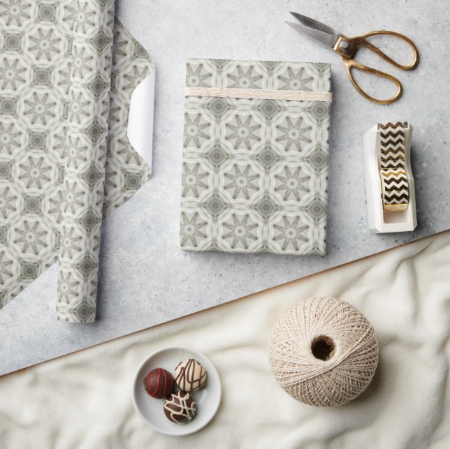 Viktorianisches Crosshatch Weihnachten: Textildesi Geschenkpapier (Kunsthandwerk)