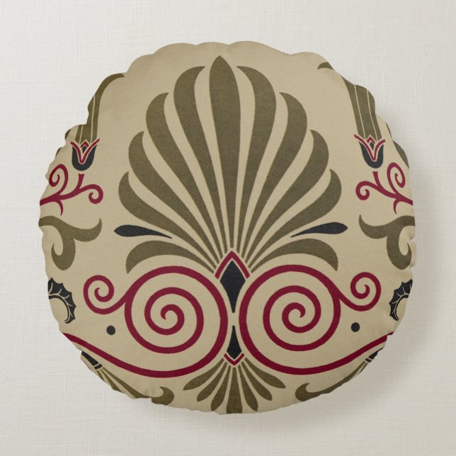 Viktorianisches Design #10 @ VictoriaShaylee Rundes Kissen (Vorderseite)