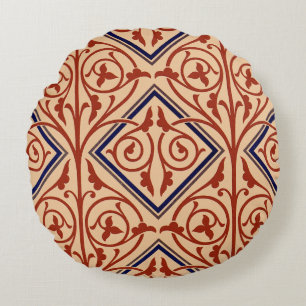 Viktorianisches Design #1 @ VictoriaShaylee Rundes Kissen