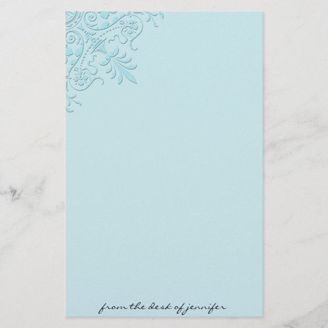 Viktorianisches Eckmotiv-Briefpapier Briefpapier (Vorderseite)