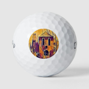 VIKTORIANISCHES ENGLAND-GEBÄUDE GOLFBALL