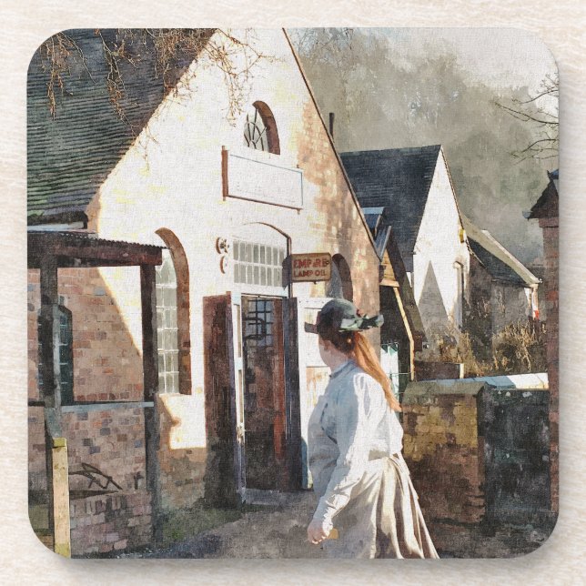 VIKTORIANISCHES ENGLAND GETRÄNKEUNTERSETZER (Vorderseite)