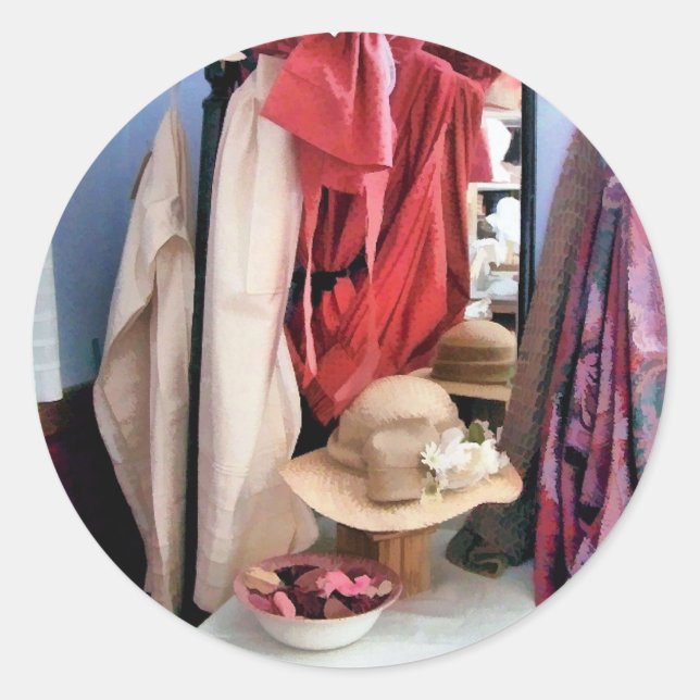 VIKTORIANISCHES ENGLAND RUNDER AUFKLEBER (Vorderseite)