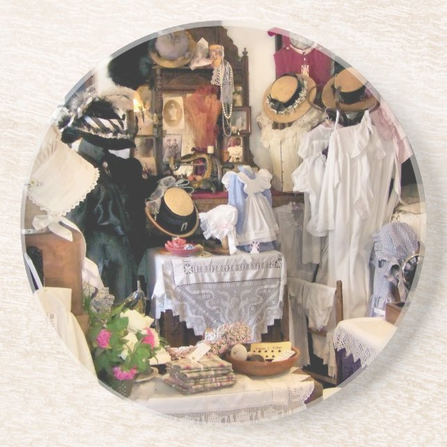 VIKTORIANISCHES ENGLAND SANDSTEIN UNTERSETZER (Vorne)