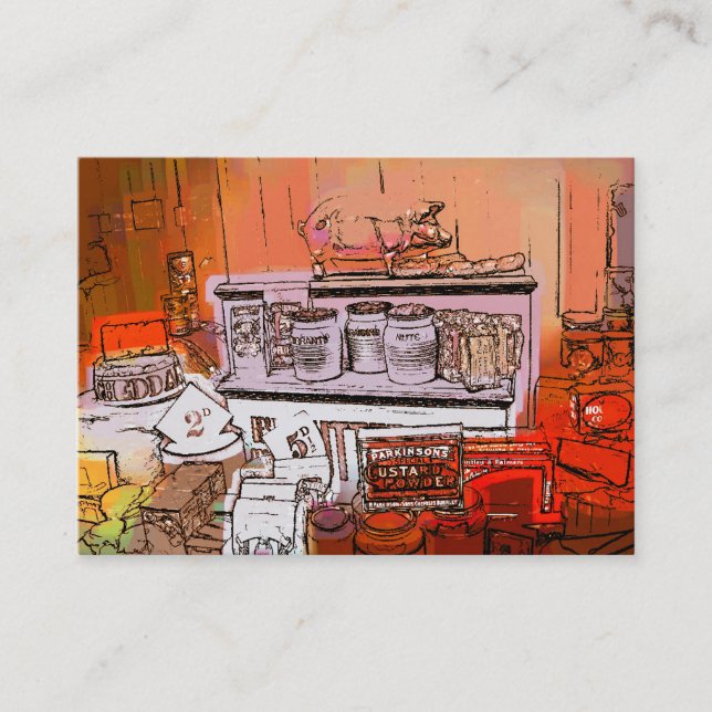 VIKTORIANISCHES ENGLAND VISITENKARTE (Vorderseite)