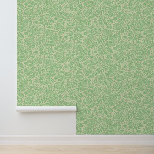 Viktorianisches Era Floral & Foliage Chintz Muster Tapete (Anwendung)