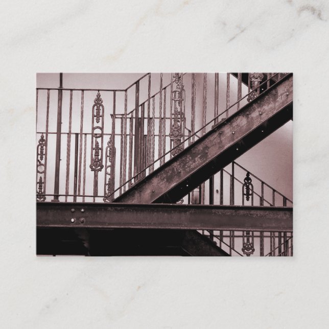 Viktorianisches Feuer-Entweichen Visitenkarte (Vorderseite)