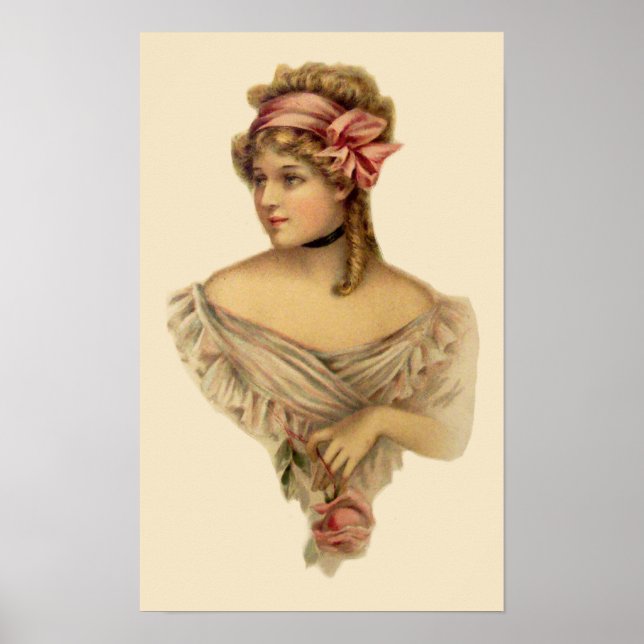 Viktorianisches Frauenposter Poster (Vorne)