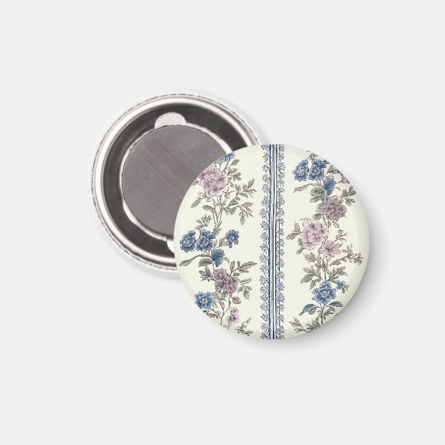 viktorianisches Gartenmuster Magnet (Vorderseite/Rückseite)