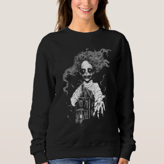 Viktorianisches Gespenst Spukhaus Halloween Grusel Sweatshirt