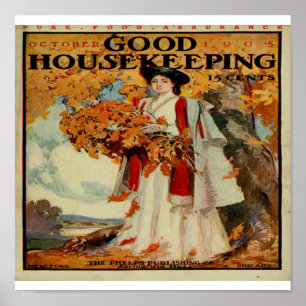 Viktorianisches Good Housekeeping Magazine 1905 Ge Poster
