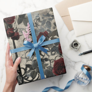 Viktorianisches Gotisches Gartenmuster Geschenkpapier