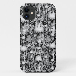 Viktorianisches gotisches Spitzeschädelmuster Case-Mate iPhone Hülle