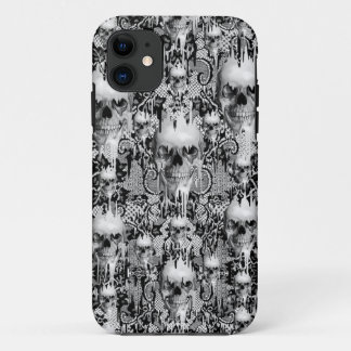Viktorianisches gotisches Spitzeschädelmuster Case-Mate iPhone Hülle