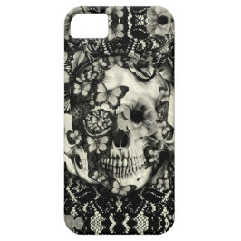 Viktorianisches gotisches Spitzeschädelmuster Case-Mate iPhone Hülle
