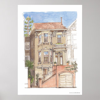 Viktorianisches Haus Poster