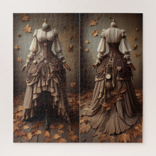 Viktorianisches Herbstlaub-Modedesign