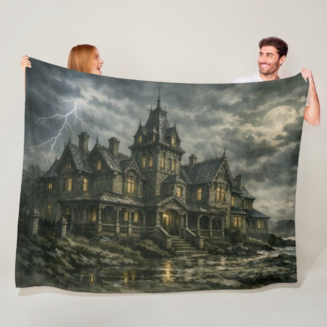 Viktorianisches Herrenhaus von BurnsInHell Fleecedecke (Beispiel)