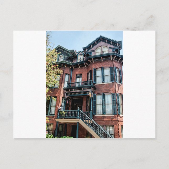 Viktorianisches historisches Haus Savanne-Georgia Postkarte (Vorderseite)