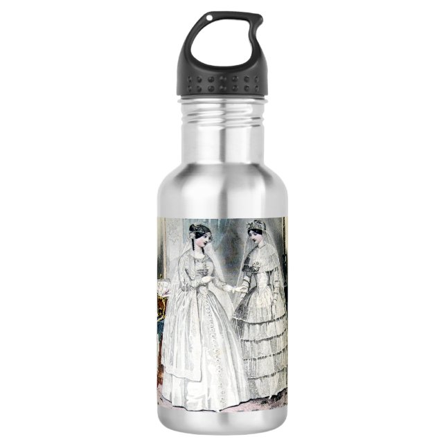Viktorianisches Hochzeitskleid Edelstahlflasche (Vorderseite)
