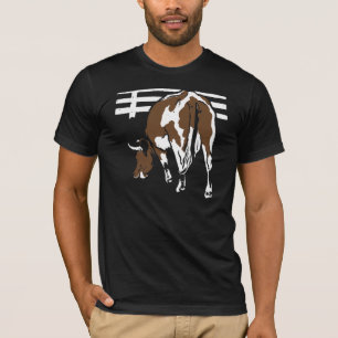 Viktorianisches Holzschnitt Rinder auf T-Shirt