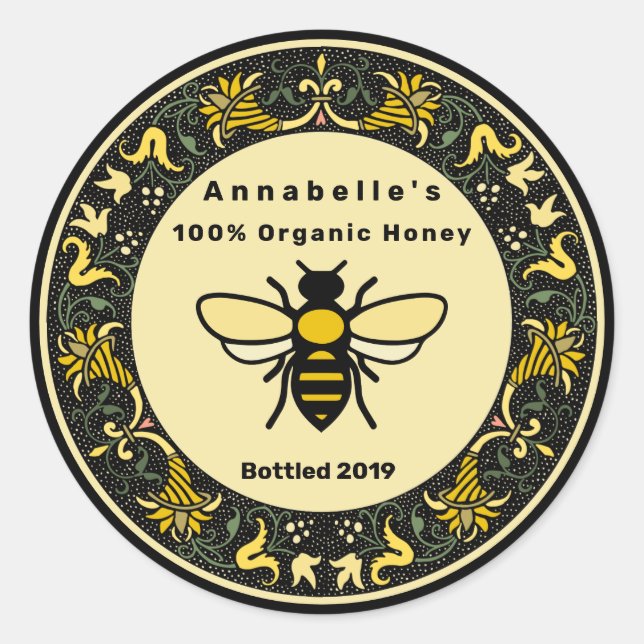 Viktorianisches Karton-Label 2 Runder Aufkleber (Vorderseite)