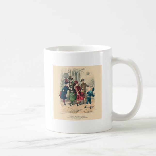 Viktorianisches Kinderkleid Vintag antike Spiele Kaffeetasse (Rechts)