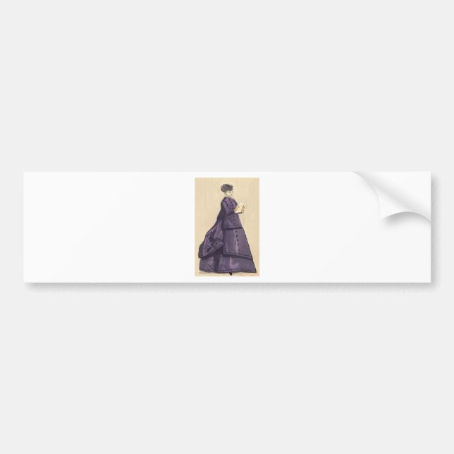 Viktorianisches Kleid Autoaufkleber (Vorne)