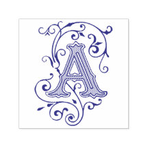 Viktorianisches Monogramm Buchstabe A
