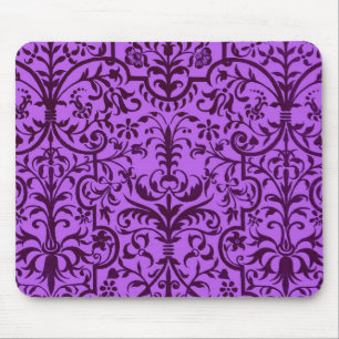 Viktorianisches Motiv in Lila Mousepad