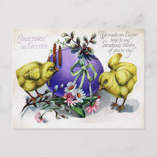 Viktorianisches Ostern Feiertagspostkarte