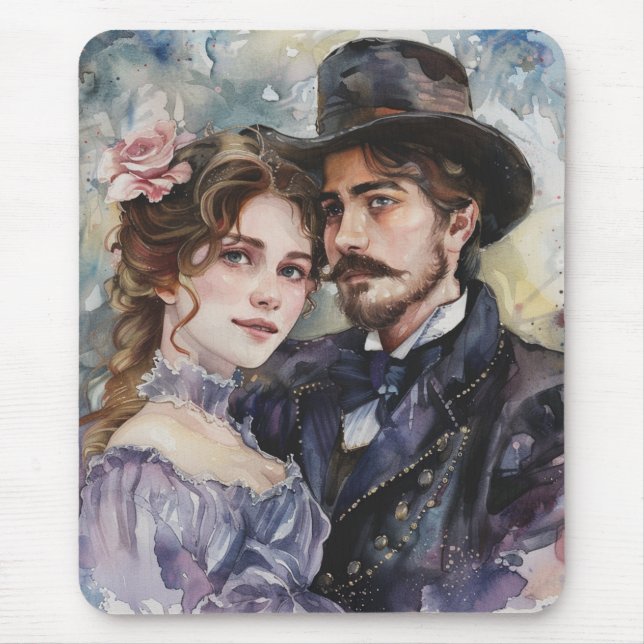 Viktorianisches Paar Mousepad (Vorne)