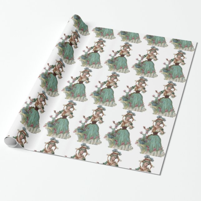 Viktorianisches Papier Damen-Verpackung Geschenkpapier (Ungerollt)