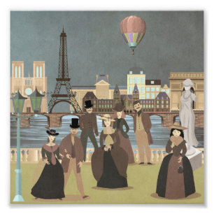 Viktorianisches Paris Fotodruck