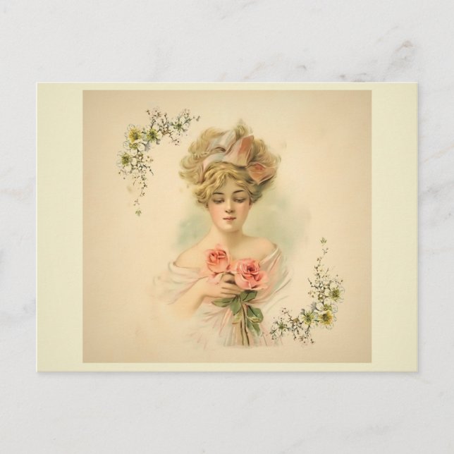 Viktorianisches Parlor_Flora Postkarte (Vorderseite)