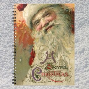Viktorianisches Santa-Claus-Porträt, vintage Weihn Notizblock